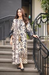 Sapphire - Winter 3PC khaddar Digital Print Dress - SS0083